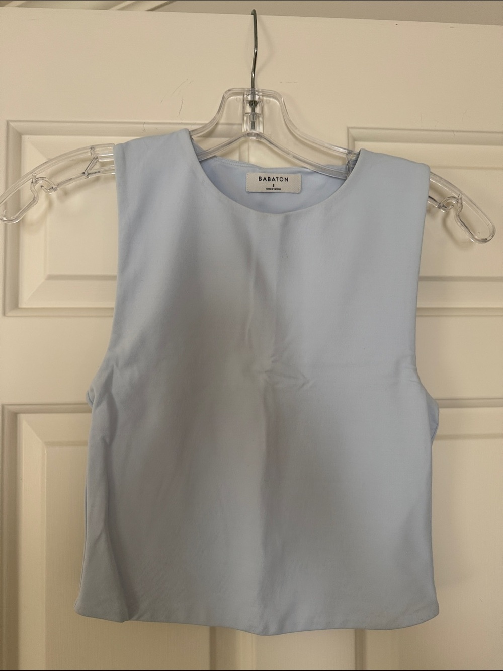 Aritzia Contour Babaton  Pale Blue Sleeveless Shell Top